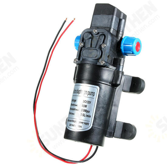 DC12V 80W 0142 Motor 5.5L/Min High Pressure Diaphragm Water Self Priming Pump