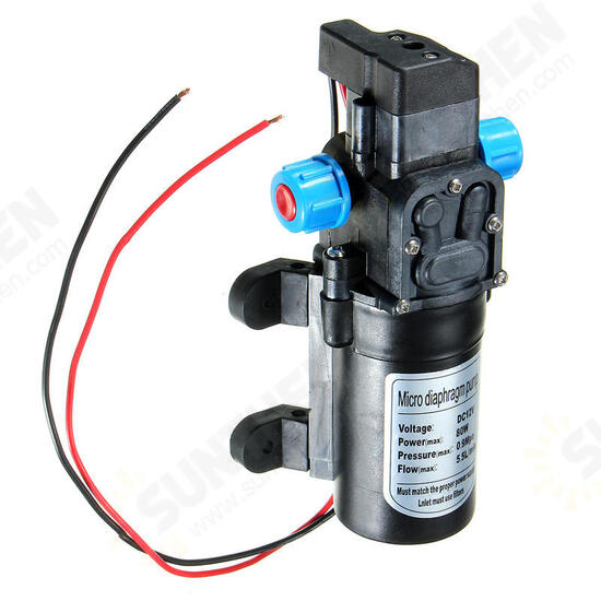 DC12V 80W 0142 Motor 5.5L/Min High Pressure Diaphragm Water Self Priming Pump