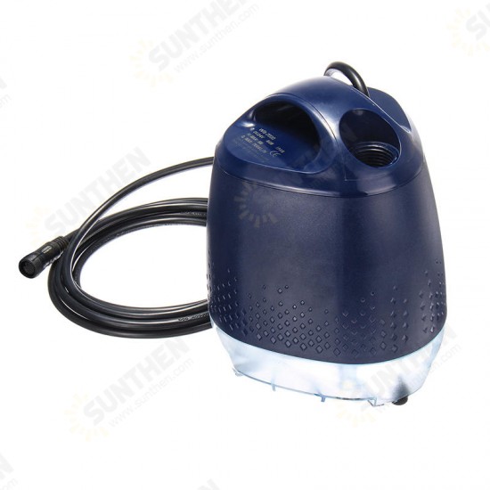 DC24V Submersible Pump Fountain Water Pump Power Cord 2 Nozzles Bottom Suction Pump EU