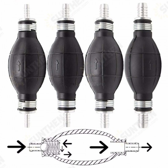 Fuel Line Pump Primer Bulb Hand Primer Gas Petrol Pumps Rubber And Aluminum Pump