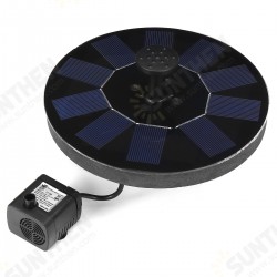 LED Lights Solar Powered Fountain Water Pump Night Floating Garden Birdbath Decor W/ 5 Nozzles LED Lights Solar Powered Fountain Water Pump Night Floating Garden Birdbath Decor W/ 5 Nozzles