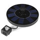 LED Lights Solar Powered Fountain Water Pump Night Floating Garden Birdbath Decor W/ 5 Nozzles