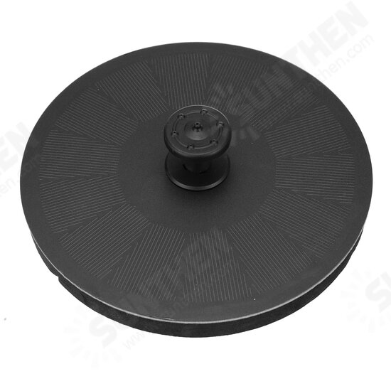 Solar Fountain Pump 2.2W Floating Solar Round Water Pump Floating Panel With 7 Nozzles for Pond Fountain BirdBath Garden Decoration Water Cycling