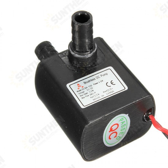 Mini DC12V 3M Micro Quiet Motor Submersible Brushless Water Pump