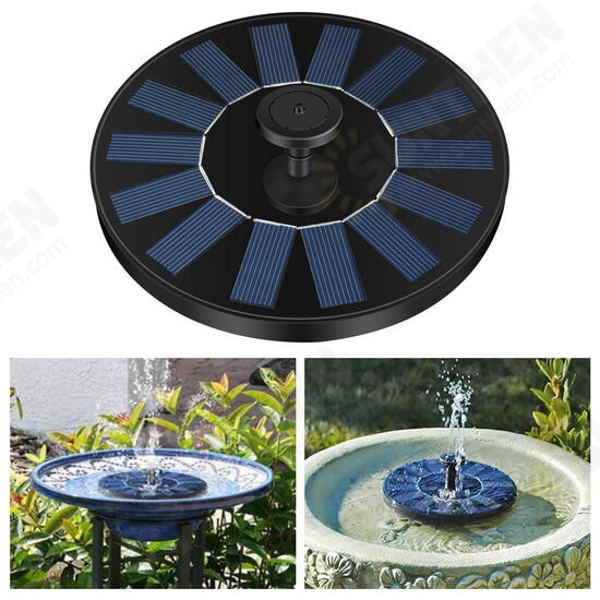 Solar Powered Floating Bird Bath Water Fountain Pump Pond Pool Water Pump