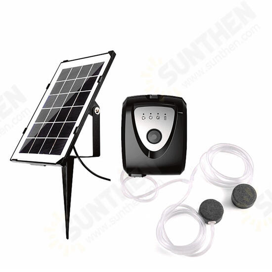 Solar Powered Panel Air Oxygenator Pond Fish Air Pump Aerator Fish Tank Pond