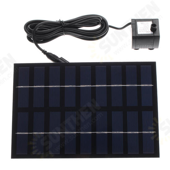 Solar Pump Solar Power Water Pump Panel Kit Fountain Pond Pool Water Garden Submersible Water Pump