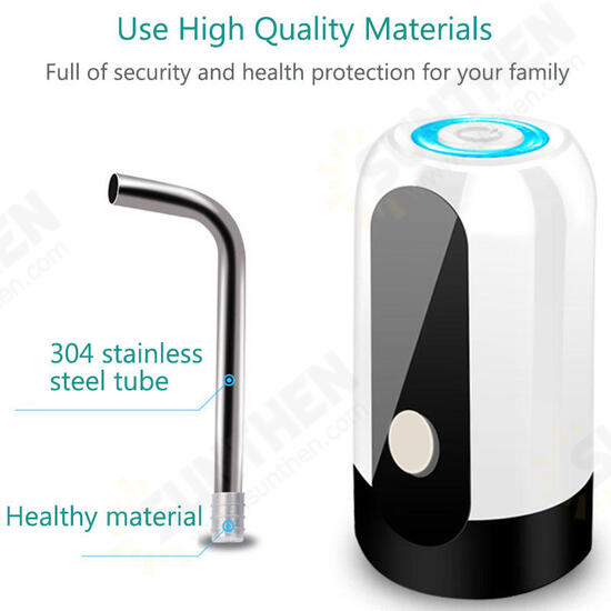 USB Electric Pump Dispenser Wireless Drinking Spigot Gallon Water Bottle