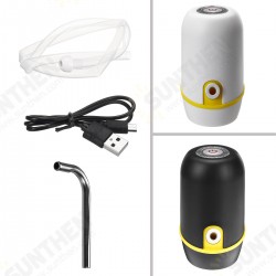 USB Rechargeable Automatic Electric Water Pump Dispenser Portable Wireless Button Switch Pump for 2/3/4/5Gallon Water Bottles