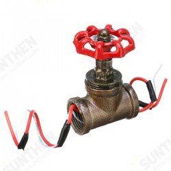 Vintage Steampunk 3/4inch Stop Valve Light Switch With Wire For Water Pipe Lamps
