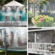 Water Misting Cooling System Mist Sprinkler Nozzle Plant Garden Outdoor Water Spray Patio Misters for Outside Patio Cooling RV Camper Marine Boat 6/12/18M