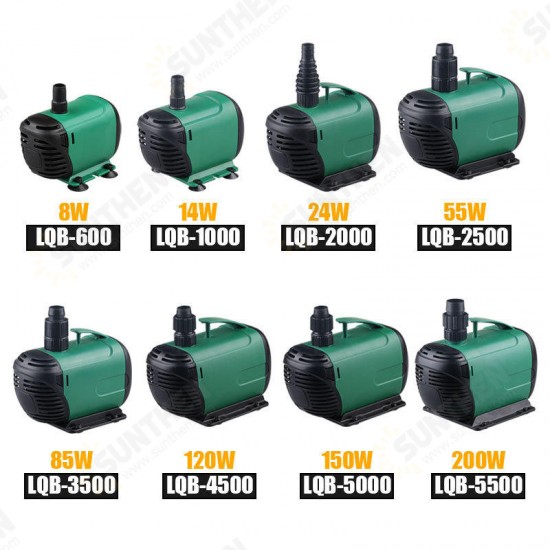 Water Submersible Pump Household Mute Circulating Pump for Aquarium Fountains