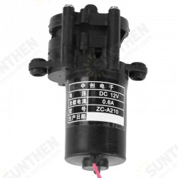 ZC-A210 DC12V 0.6A Mini Plastic High Efficiency Low Pressure Self-priming Gear Water Pump Tool