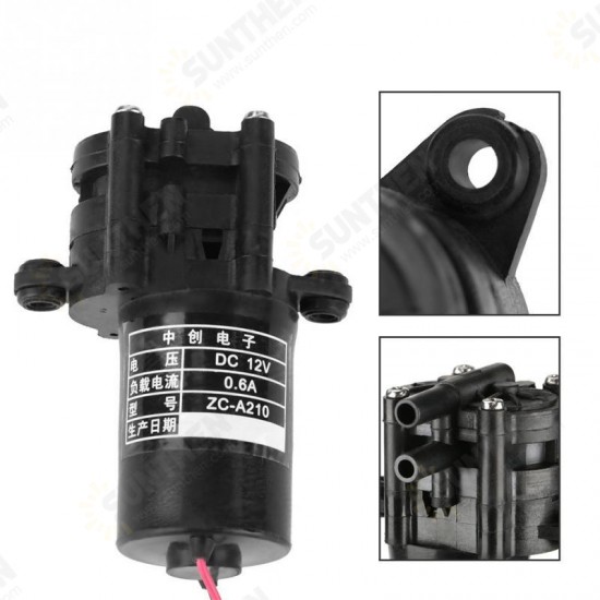 ZC-A210 DC12V 0.6A Mini Plastic High Efficiency Low Pressure Self-priming Gear Water Pump Tool