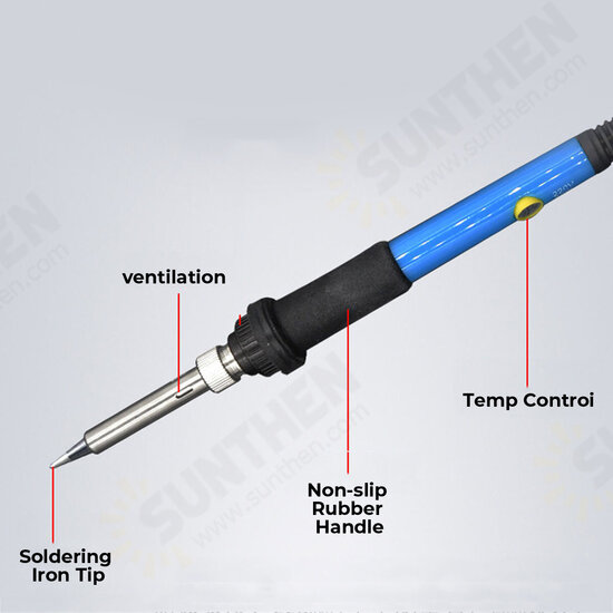 101Pcs 110V/220V 60W Electric Adjustable 200-450°C Pyrography Soldering Iron Tools for Wood Working Burning Pen Tip Kit