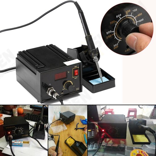 110V 220V 967 Electric Rework Soldering Station Iron LCD Display Desoldering SMD Tool