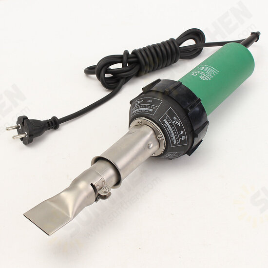 1600W Plastic Welding Hot Air Gun with 2Pcs Speed Welding Nozzle and Extra HE Rod Welding