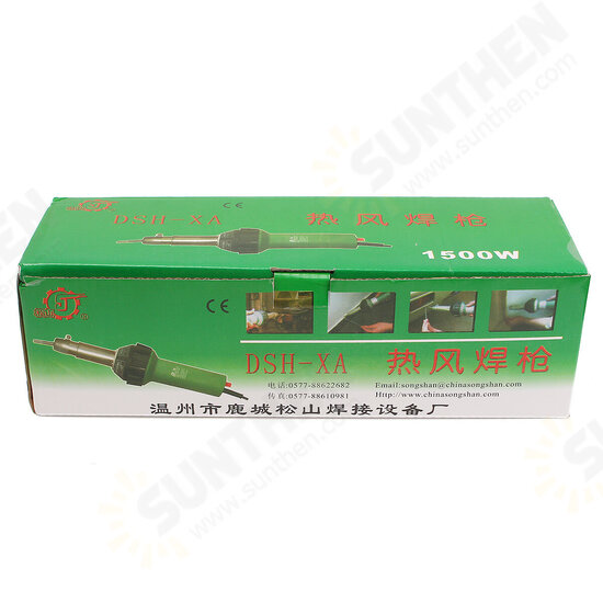 1600W Plastic Welding Hot Air Gun with 2Pcs Speed Welding Nozzle and Extra HE Rod Welding