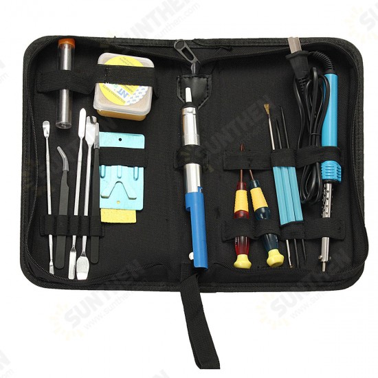 17in1 Electric Soldering Tools Kit Set Iron Stand Desoldering Pump 30W 110V 17in1 Electric Soldering Tools Kit Set Iron Stand Desoldering Pump 30W 110V