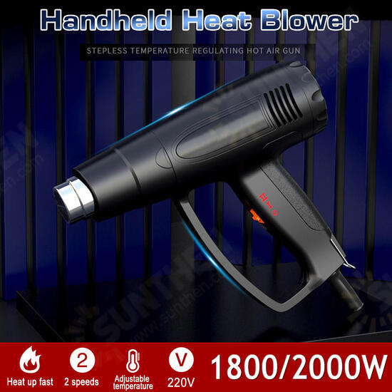 1800W 2000W 220V Fast Heating Heat Hot Air Rework Station Powered 600℃ Dual Temperature with Nozzles