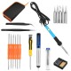 18Pcs 60W 110V/220V Adjustable Temperature Welding Solder Iron Tool 200~450℃ 18Pcs 60W 110V/220V Adjustable Temperature Welding Solder Iron Tool 200~450℃