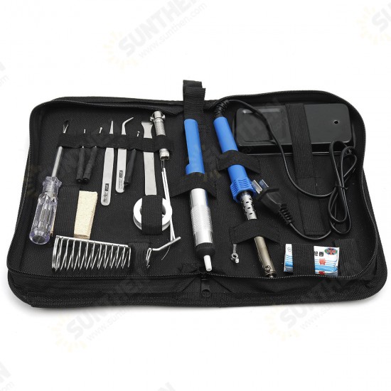 18pcs 60W 110V Electric Soldering Iron Kit Adjustable Temperature Solder Welding Tool 18pcs 60W 110V Electric Soldering Iron Kit Adjustable Temperature Solder Welding Tool