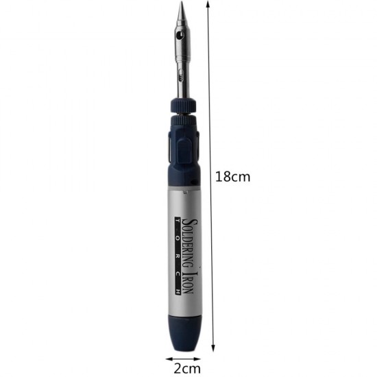 2 In 1 12ml Pen Shape Gas Soldering Iron Tool Soldering Guns with Soldering Iron Head Tip Cordless Pen Burner
