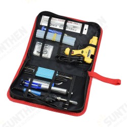 220V 60W Adjustable Temperature Soldering Iron Welding Tools Kit Screwdriver Glue Repair Cutter