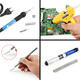 220V 60W Adjustable Temperature Soldering Iron Welding Tools Kit Screwdriver Glue Repair Cutter