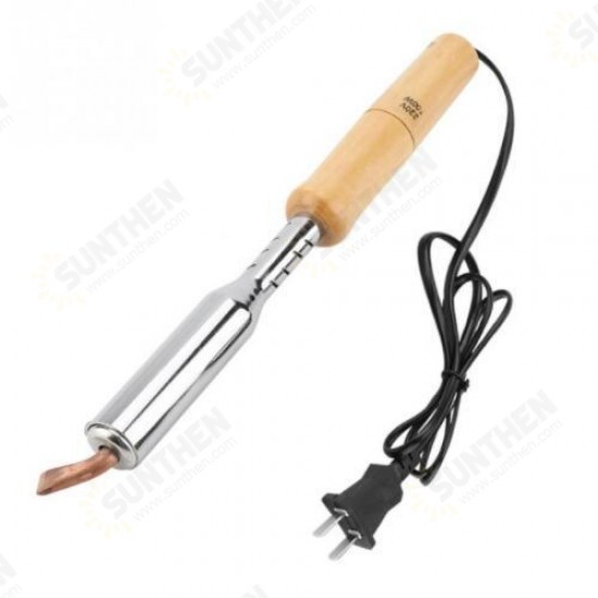 220V Electric Soldering Iron with Chisel Tip And Wood Handle Solder Station Repair Tool Large Power Welding Tools