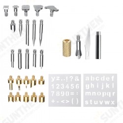 29Pcs Soldering Iron Kit With Conversion Head & Stencil Copper Steel 29Pcs Soldering Iron Kit With Conversion Head & Stencil Copper Steel