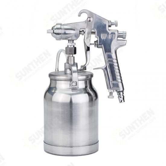 3 In 1 Suction Feed Heavy Duty Paint Spray Sprayer 1L Pot 1/4Inch Air Hose Fitting