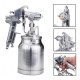 3 In 1 Suction Feed Heavy Duty Paint Spray Sprayer 1L Pot 1/4Inch Air Hose Fitting