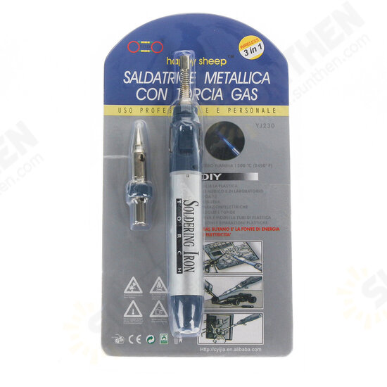 3 in 1 Gas Blow Torch Soldering Solder Iron Butane Cordless Welding Pen Burner 3 in 1 Gas Blow Torch Soldering Solder Iron Butane Cordless Welding Pen Burner