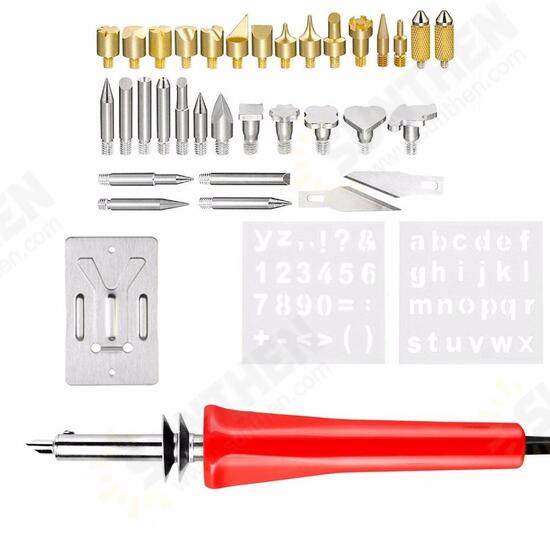 30pcs 30W 200-240V Creative Wood Burning Tools Kit Set for Pyrography Carving Embossing with Case 30pcs 30W 200-240V Creative Wood Burning Tools Kit Set for Pyrography Carving Embossing with Case