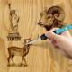 37Pcs 110V 220V 60W Wood Burning Pen Set Stencil Soldering Tips Tools Pyrography Kit