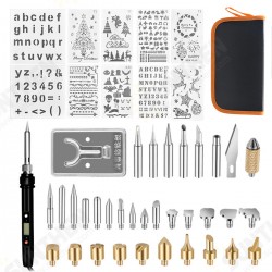 48Pcs 60W Internal Heat Type Digital Display Thermostat Electric Soldering Iron Carving Pen Soldering Tools