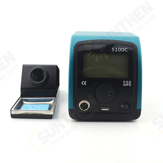 5100C 75W LCD Smart Lead-free Soldering Station Constant Temperature Digital Welding Soldering Iron With USB interface