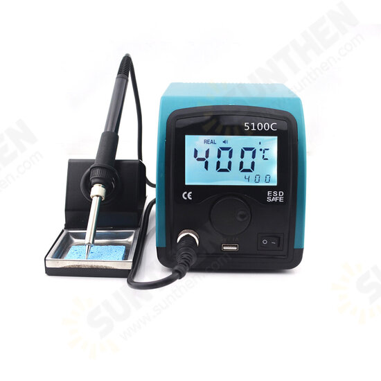 5100C 75W LCD Smart Lead-free Soldering Station Constant Temperature Digital Welding Soldering Iron With USB interface