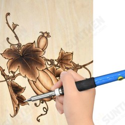 52Pcs 110V 220V 60W Wood Burning Pen Set Stencil Soldering Tips Tools Pyrography Kit