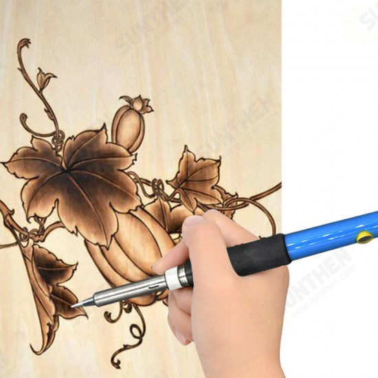 52Pcs 110V 220V 60W Wood Burning Pen Set Stencil Soldering Tips Tools Pyrography Kit 52Pcs 110V 220V 60W Wood Burning Pen Set Stencil Soldering Tips Tools Pyrography Kit