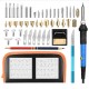 52Pcs 110V 220V 60W Wood Burning Pen Set Stencil Soldering Tips Tools Pyrography Kit