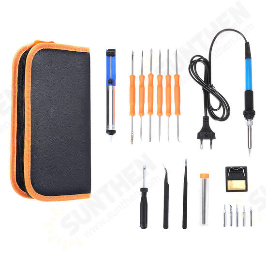 60W 20 in1 Solder Iron Tool Kit Electronics Welding Irons Solder Tools Adjustable Temperature