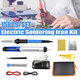 60W Electric Soldering Iron Kit Solder Welding Tool Stand Adjustable Temperature