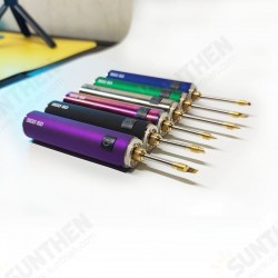 60W Rechargeable Soldering Iron Head Home Portable High-power Student Electronic Soldering Pen Set Thermostat Tool