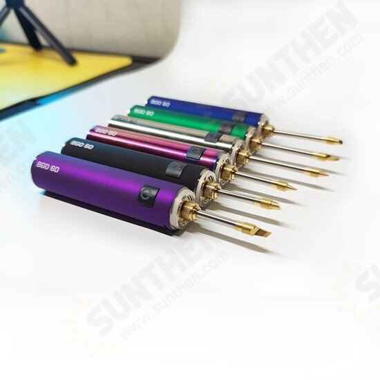 60W Rechargeable Soldering Iron Head Home Portable High-power Student Electronic Soldering Pen Set Thermostat Tool
