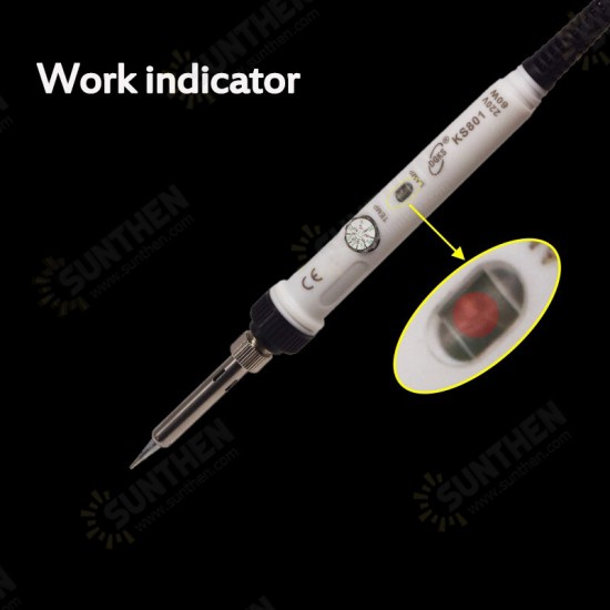 60W Temperature Adjustable Electric Soldering Iron Electric Soldering Tool With Internal Handle