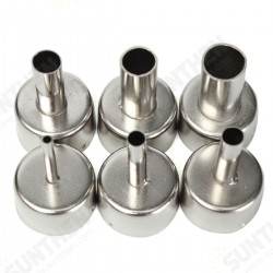 6Pcs 3/5/6/8/10/12mm Circular Nozzles For Hot Air Soldering Station 858A 858D 6Pcs 3/5/6/8/10/12mm Circular Nozzles For Hot Air Soldering Station 858A 858D