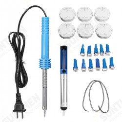 6X27 168 Stepper Motor Tools Kit Solding Iron Unit Solder Wire with 11Pcs LED Bulds