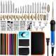 71Pcs 60W Pen Pyrography Solder Iron Tool Kit Set Adjustable Wood Burning Carving Embossing Tool